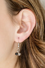 Load image into Gallery viewer, Paparazzi Crystal Cruiser - Black - and Smoky Crystal Beads - Silver Chain Necklace &amp; Earrings - $5 Jewelry With Ashley Swint
