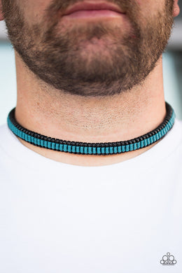 Paparazzi High-Speed TRAIL - Blue - Urban Necklace - $5 Jewelry With Ashley Swint