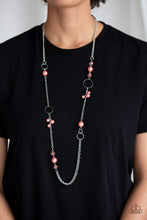 Load image into Gallery viewer, Paparazzi Pageant Princess - Orange / Coral - Necklace and matching Earrings - $5 Jewelry With Ashley Swint