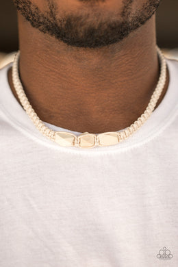 Paparazzi Redwood Forest - White - Wooden Beads - Urban Necklace - $5 Jewelry With Ashley Swint