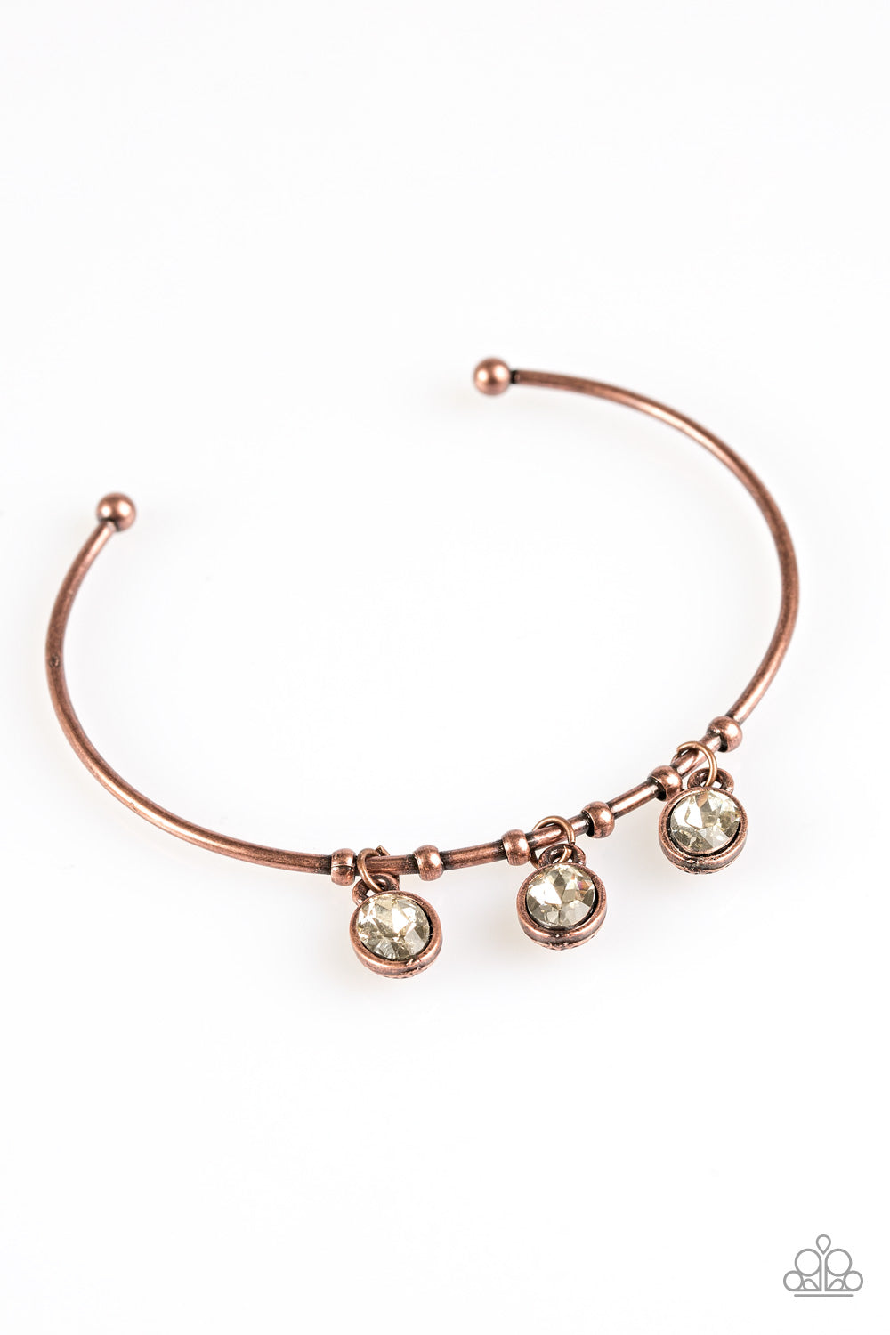 Sparkling Splendor - Copper - Bracelet - $5 Jewelry With Ashley Swint