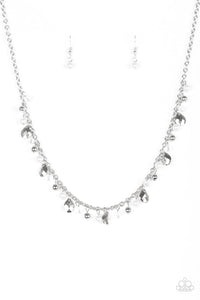Paparazzi Spring Sophistication - White - Necklace and matching Earrings - $5 Jewelry With Ashley Swint