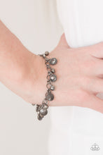 Load image into Gallery viewer, Paparazzi Stratosphere Shimmer - Black Rhinestone Bracelet - $5 Jewelry With Ashley Swint