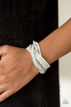 Load image into Gallery viewer, Paparazzi Taking Care Of Business - White - Wrap Snap Bracelet - $5 Jewelry With Ashley Swint