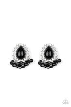 Load image into Gallery viewer, Paparazzi Castle Cameo - Black Beads - White Rhinestones - Post Earrings - $5 Jewelry with Ashley Swint