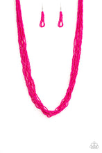 Load image into Gallery viewer, Paparazzi Congo Colada - Pink - Seed Beads - Necklace and matching Earrings - $5 Jewelry with Ashley Swint