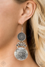Load image into Gallery viewer, Paparazzi Garden Adventure - Silver - Earrings - Trend Blend / Fashion Fix Exclusive - August 2020 - $5 Jewelry with Ashley Swint