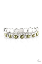 Load image into Gallery viewer, Paparazzi Girly Girl Glamour - Green Pearly Beads - Stretchy Band - Set of 3 Bracelets - $5 Jewelry With Ashley Swint