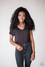 Load image into Gallery viewer, Paparazzi Jump Into The Ring - Copper - Double and Triple Hoops - Necklace and matching Earrings - $5 Jewelry With Ashley Swint