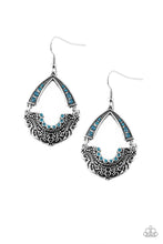 Load image into Gallery viewer, Paparazzi Royal Engagement - Blue Rhinestones - Silver Earrings - $5 Jewelry With Ashley Swint