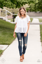 Load image into Gallery viewer, Paparazzi RULER In Favor - Copper Blue Turquoise Stone Necklace - Trend Blend / Fashion Fix Exclusive July 2019 - $5 Jewelry With Ashley Swint