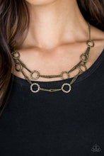 Load image into Gallery viewer, Paparazzi Circus Couture - Brass - Necklace and matching Earrings - $5 Jewelry With Ashley Swint