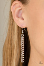Load image into Gallery viewer, Paparazzi Definitely Duchess - Black Gem - Silver Necklace and matching Earrings - $5 Jewelry With Ashley Swint