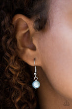 Load image into Gallery viewer, Paparazzi Elegant Ensemble - Blue Beads and Pearls - Silver Chain Necklace and matching Earrings - $5 Jewelry With Ashley Swint