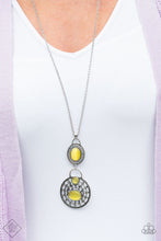 Load image into Gallery viewer, Paparazzi Hook, VINE, and Sinker - Yellow Moonstone - Necklace and matching Earrings - $5 Jewelry With Ashley Swint