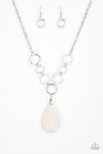 Load image into Gallery viewer, Paparazzi Livin On A PRAIRIE - White Stone - Silver Necklace &amp; Earrings - $5 Jewelry With Ashley Swint