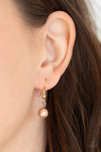 Load image into Gallery viewer, Paparazzi Pearl Promenade - Gold - Pearly Beads - Necklace and matching Earrings - $5 Jewelry With Ashley Swint