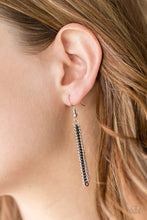 Load image into Gallery viewer, Paparazzi Retro Edge - Black - and Silver Chains - Bold Necklace &amp; Earrings - $5 Jewelry With Ashley Swint