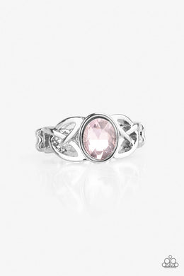 Paparazzi Shimmer Splash - Pink - Silver Ring - $5 Jewelry With Ashley Swint