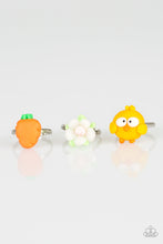 Load image into Gallery viewer, Paparazzi Starlet Shimmer Rings - 10 - Easter - Carrot, Flower, Chick, Bunny - $5 Jewelry With Ashley Swint