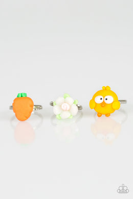 Paparazzi Starlet Shimmer Rings - 10 - Easter - Carrot, Flower, Chick, Bunny - $5 Jewelry With Ashley Swint