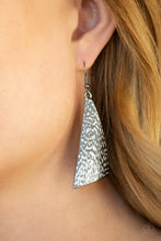 Load image into Gallery viewer, Paparazzi Ready The Troops - Black Gunmetal - Earrings - $5 Jewelry with Ashley Swint