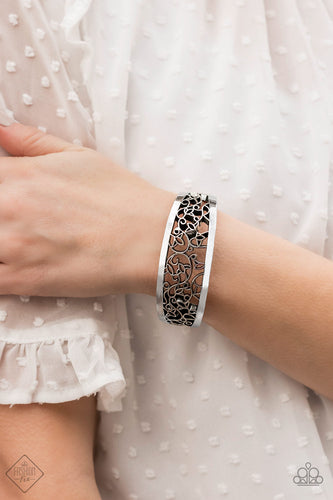 Paparazzi Vine Garden - Silver Cuff Bracelet - Trend Blend / Fashion Fix May 2020 - $5 Jewelry with Ashley Swint