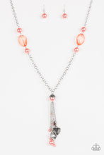 Load image into Gallery viewer, Paparazzi Heart-Stopping Harmony - Orange / Coral - Necklace &amp; Earrings - $5 Jewelry With Ashley Swint