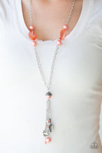 Load image into Gallery viewer, Paparazzi Heart-Stopping Harmony - Orange / Coral - Necklace &amp; Earrings - $5 Jewelry With Ashley Swint