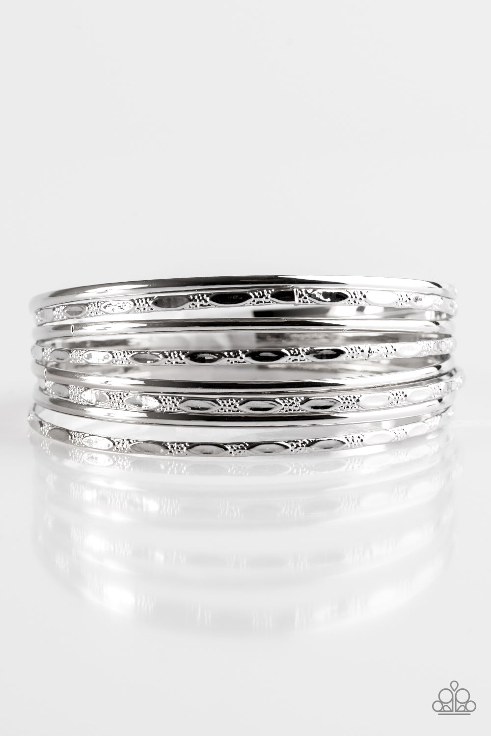 Paparazzi silver bangles hot sale