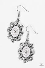 Load image into Gallery viewer, Paparazzi Posy Party - Silver - Earrings - $5 Jewelry With Ashley Swint