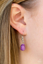 Load image into Gallery viewer, Paparazzi Tour de Desert - Purple Stones - Silver Tassel Necklace &amp; Earrings - $5 Jewelry With Ashley Swint