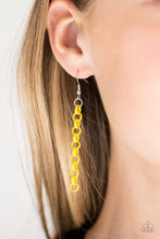 Load image into Gallery viewer, Paparazzi Turn Up The Volume - Yellow - Necklace and matching Earrings - $5 Jewelry With Ashley Swint