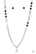 Load image into Gallery viewer, Paparazzi CACHE Me Out - Black - Lanyard - Necklace &amp; Earrings - $5 Jewelry with Ashley Swint