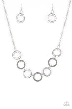 Load image into Gallery viewer, Paparazzi Modern Day Madonna - Silver Rhinestones - Necklace and matching Earrings - $5 Jewelry With Ashley Swint