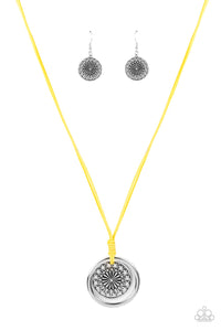 PRE-ORDER - Paparazzi One MANDALA Show - Yellow - Necklace & Earrings - $5 Jewelry with Ashley Swint