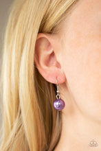 Load image into Gallery viewer, Paparazzi Seaside Sophistication - Purple - Silver Necklace and matching Earrings - $5 Jewelry With Ashley Swint