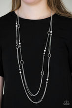 Load image into Gallery viewer, Paparazzi The New Girl In Town - Silver Pearl Beads - Necklace and matching Earrings - $5 Jewelry With Ashley Swint