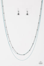 Load image into Gallery viewer, Paparazzi Colorfully Chic - Blue - Silver Necklace and matching Earrings - $5 Jewelry With Ashley Swint