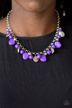 Load image into Gallery viewer, Paparazzi Flirtatiously Florida - Purple Beads - Bold Silver Chain - Necklace &amp; Earrings - $5 Jewelry With Ashley Swint