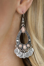 Load image into Gallery viewer, Paparazzi Island Escapade - Brown / Neutral Beads - Silver Teardrop Earrings - $5 Jewelry With Ashley Swint