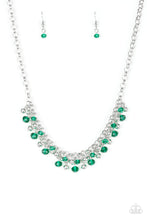 Load image into Gallery viewer, Paparazzi Trust Fund Baby - Green - and Silver Beads - Necklace and matching Earrings - $5 Jewelry With Ashley Swint