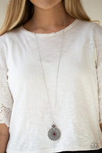 Load image into Gallery viewer, Paparazzi Walk On The WILDFLOWER Side - Red - Necklace and matching Earrings - $5 Jewelry With Ashley Swint
