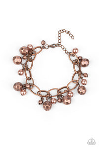 Paparazzi Make Do In Malibu - Copper Bracelet