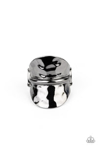 Paparazzi High Stakes Gleam - Black - Ring