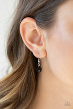 Load image into Gallery viewer, Paparazzi Native New Yorker - Black Beads - Silver Necklace and matching Earrings - $5 Jewelry With Ashley Swint
