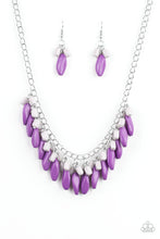 Load image into Gallery viewer, Paparazzi Bead Binge - Purple Beads - Necklace and matching Earrings - $5 Jewelry With Ashley Swint