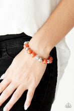 Load image into Gallery viewer, Paparazzi Very VIP - Orange Pearly Beads - Stretchy Band Bracelet - $5 Jewelry With Ashley Swint