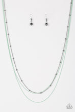 Load image into Gallery viewer, Paparazzi Colorfully Chic - Green - Silver Necklace &amp; Earrings - $5 Jewelry With Ashley Swint