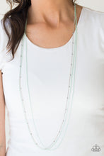 Load image into Gallery viewer, Paparazzi Colorfully Chic - Green - Silver Necklace &amp; Earrings - $5 Jewelry With Ashley Swint